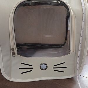 Cream Cat Carrier Backpack